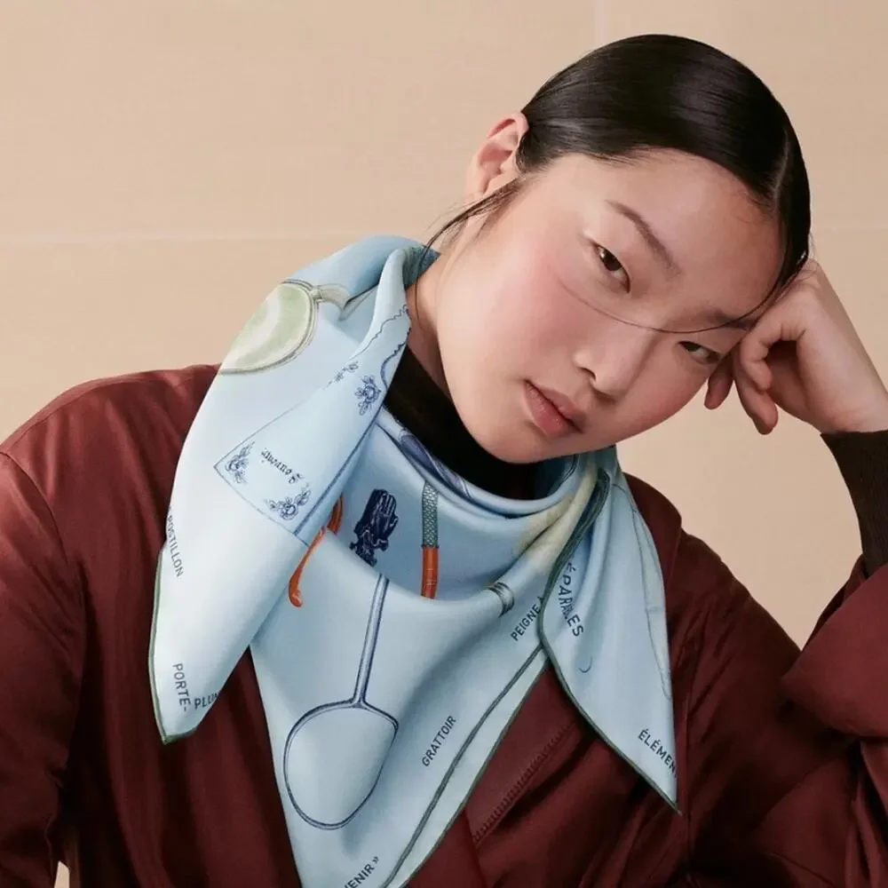 Hermès silk scarf 90